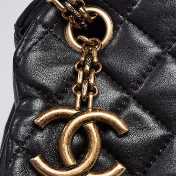 CHANEL
Black Quilted Lambskin Leather Large Just Mademoiselle Bowling Bag - Picture 11 of 11